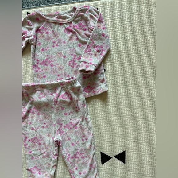 Mon Petit|Baby girl,toddler super soft Pink Floral Pajama Set•••24M,cozy vibes - Picture 3 of 5